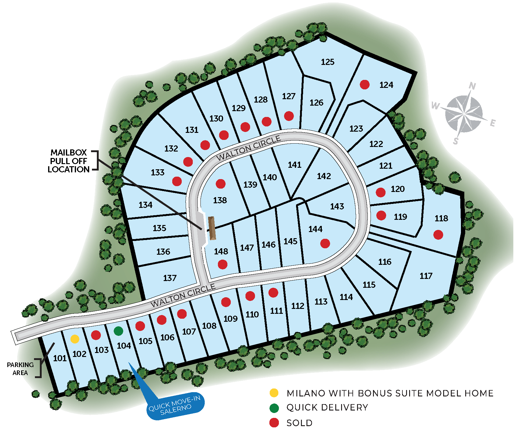 Courtyards At Legends Sold Map 8.26