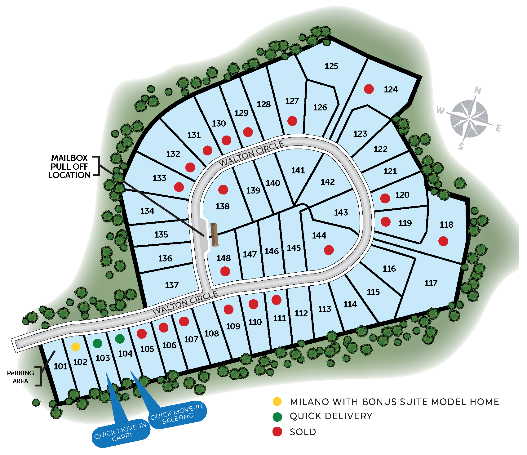 Courtyards At Legends Sold Map 8.4