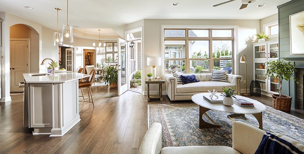 The Courtyards At Clear Creek Portico Living Room 2