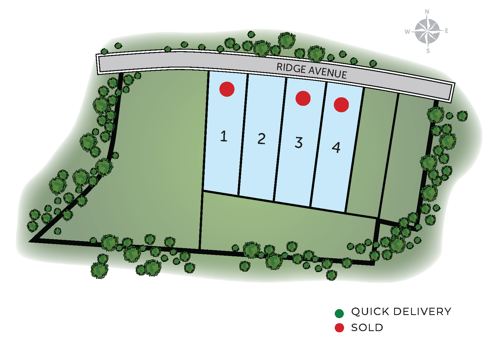 Ridge Avenue Sold Map 8.14