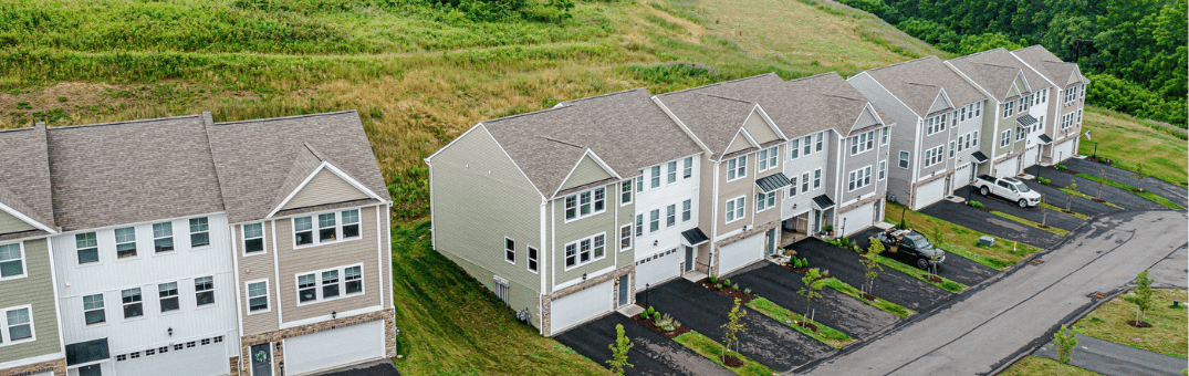 Row of Hawthorne Townhomes