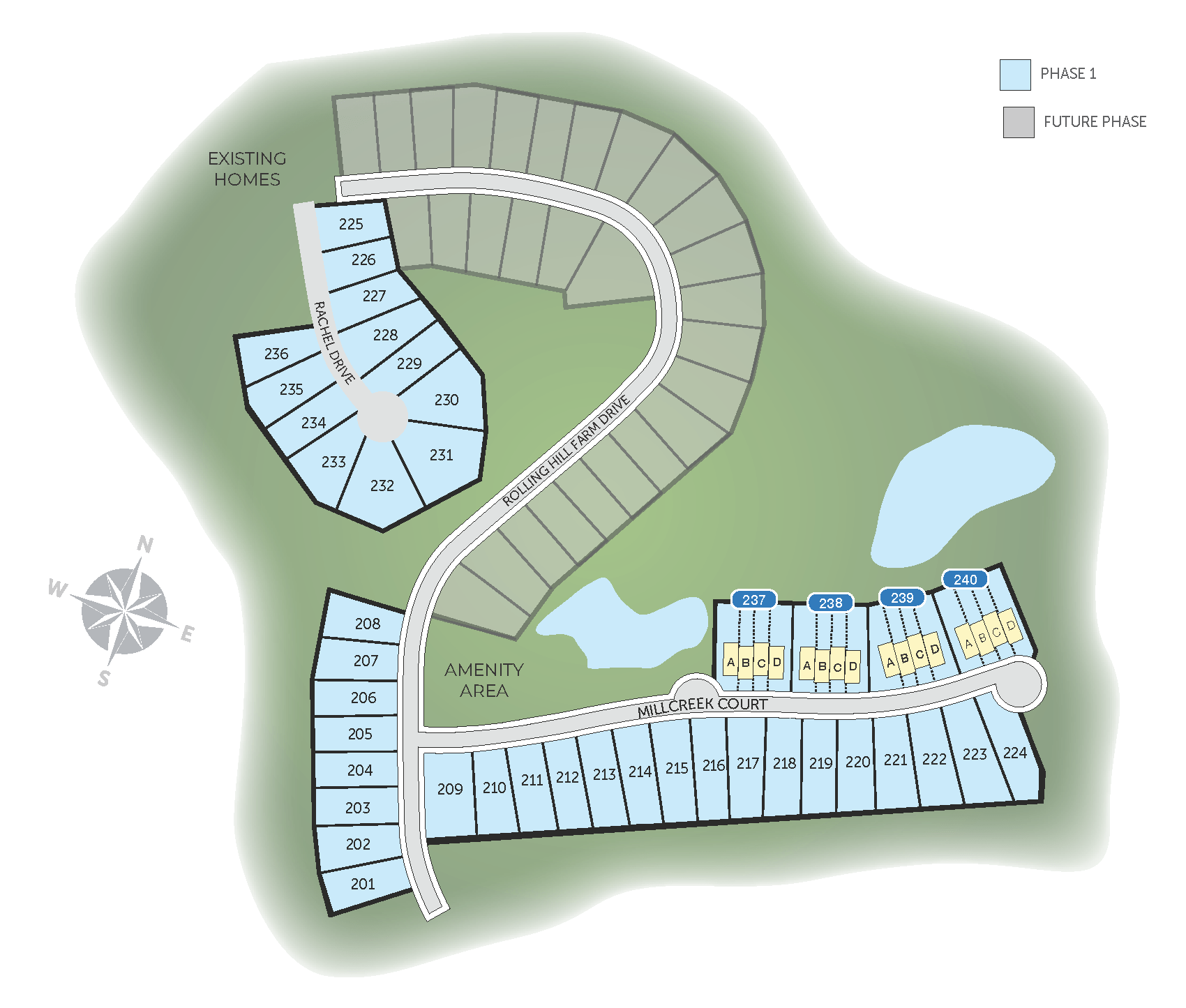 Courtyards At Rolling Hill Farm Plot Map