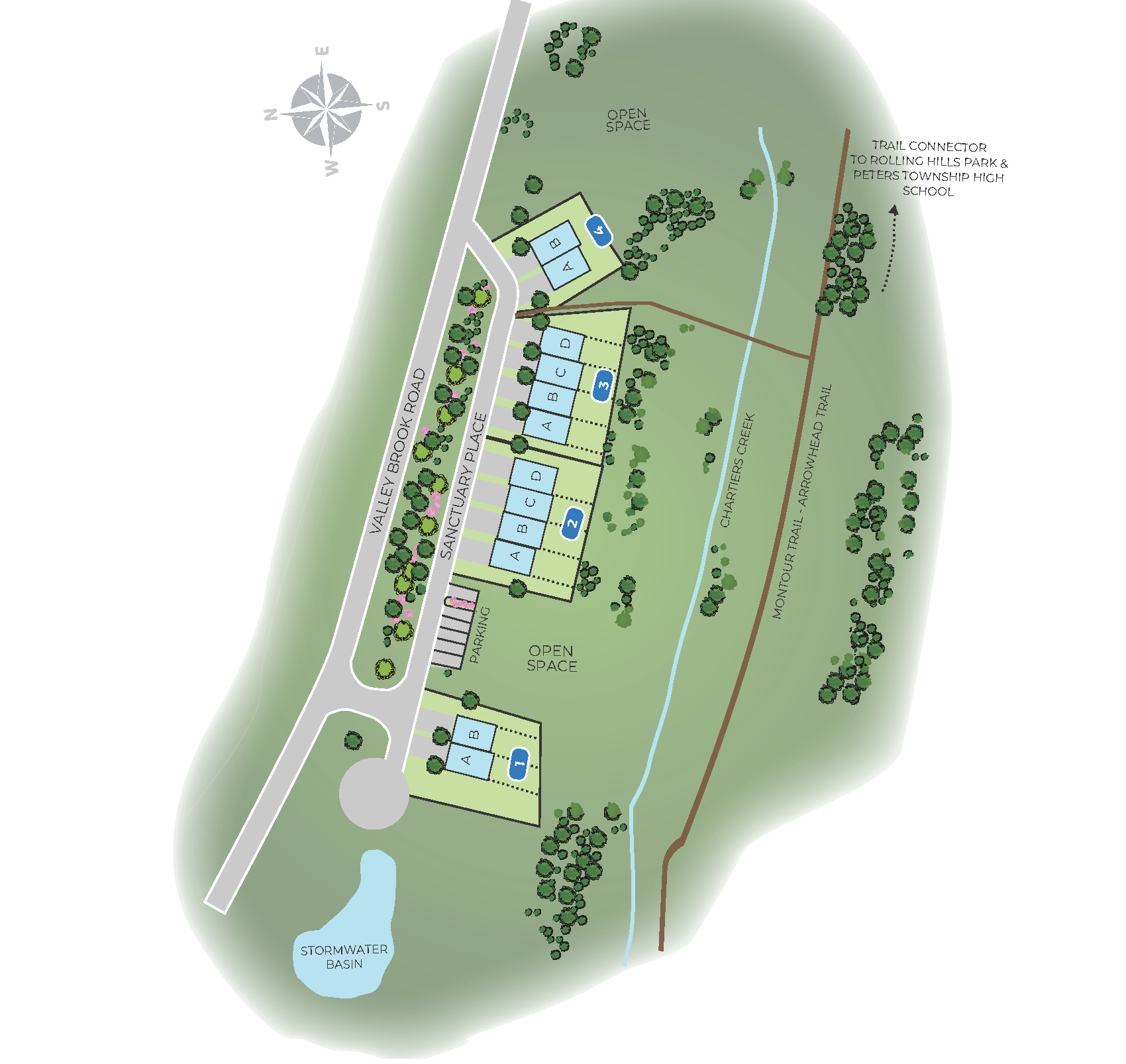 Creekside Meadow Plot Map