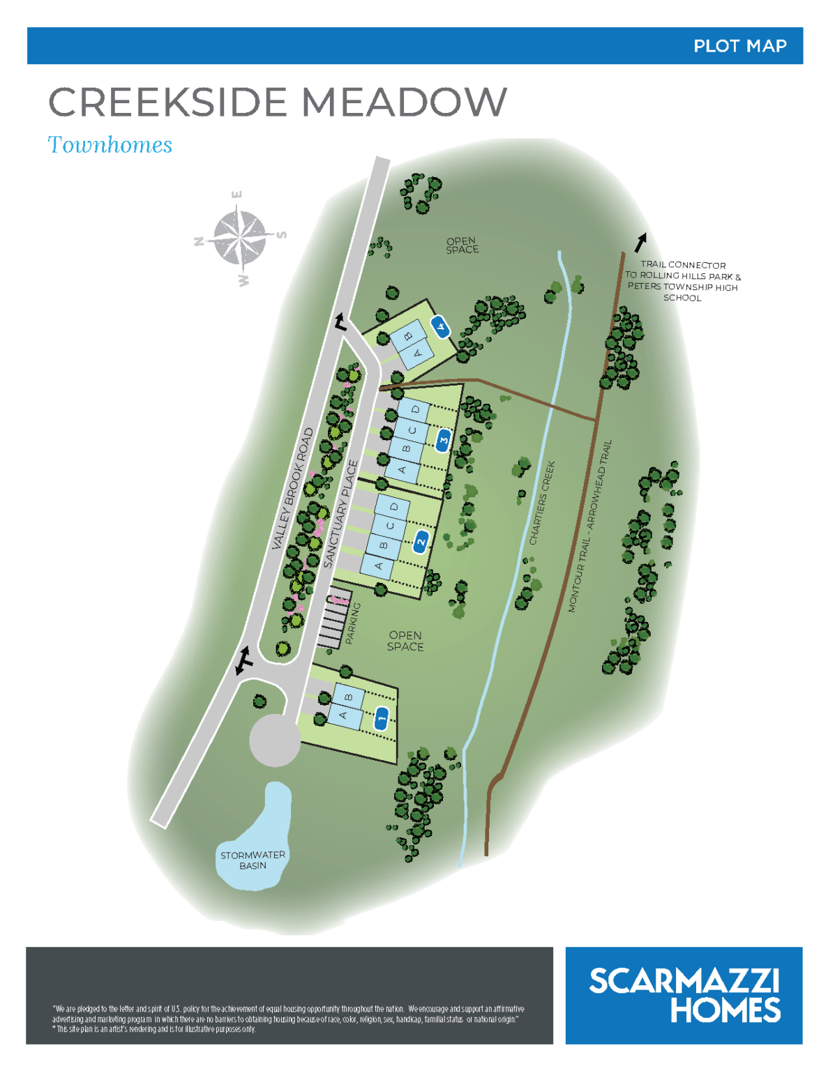 Creekside Meadow Plot Map