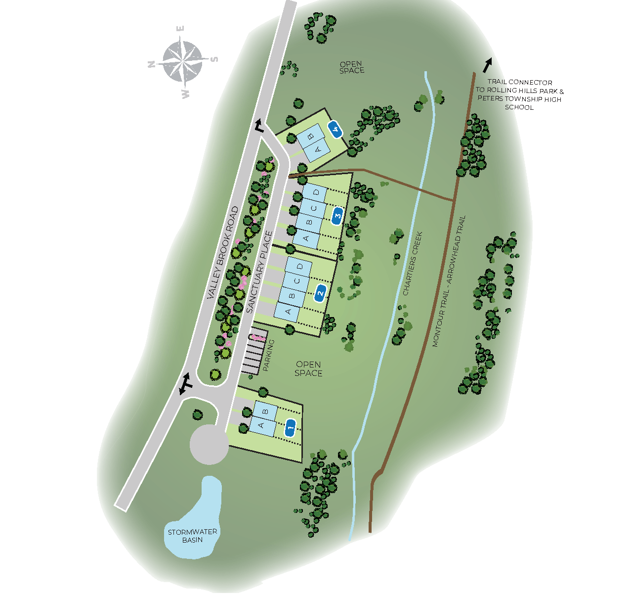 Creekside Meadow Plot Map
